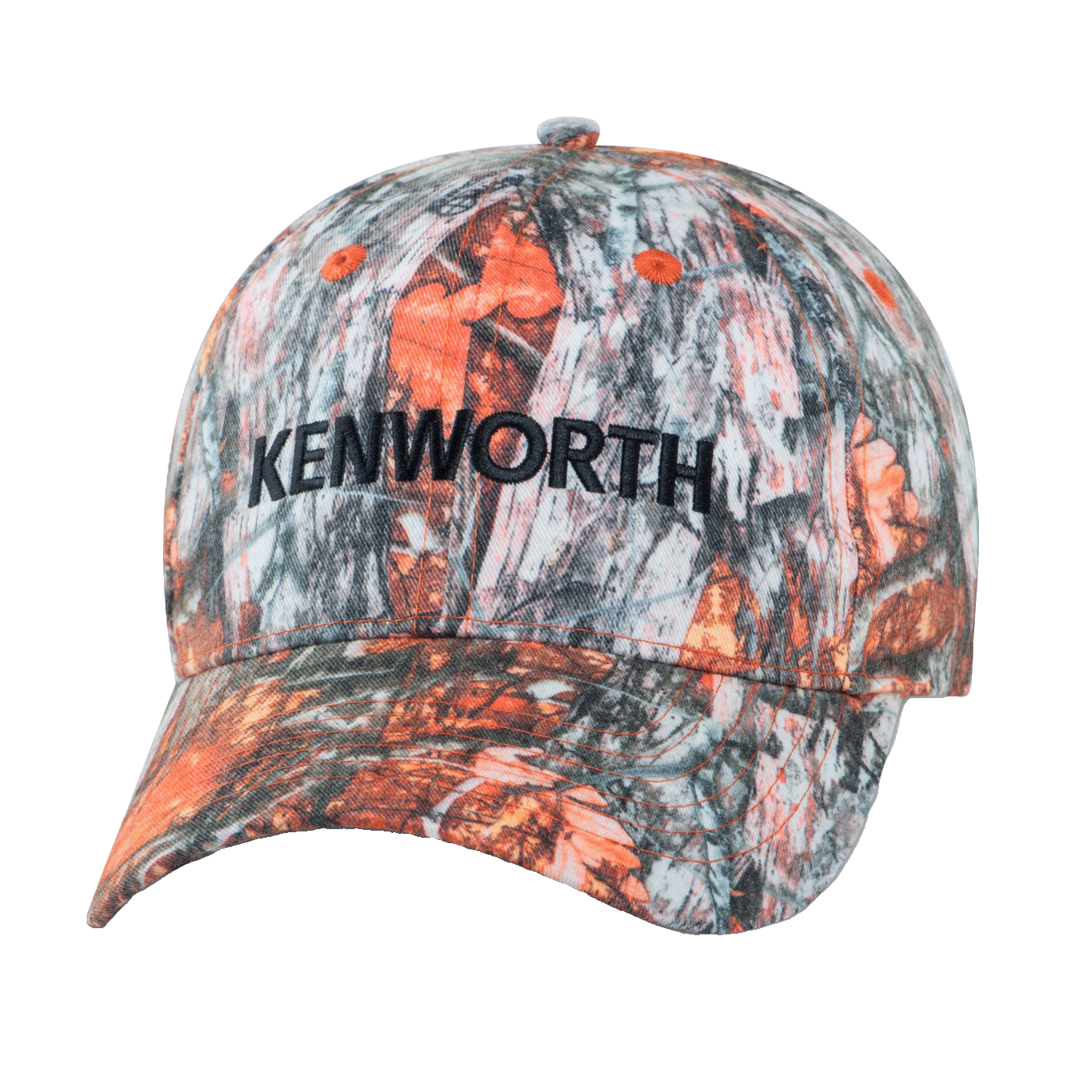 Casquette camouflage orangé